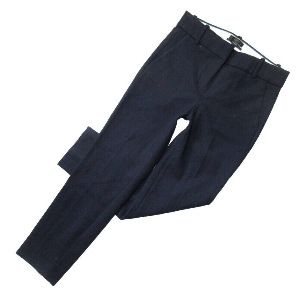 NWT J.Crew Slim Crop Cameron in Navy Blue Four Season Stretch Pants 8P